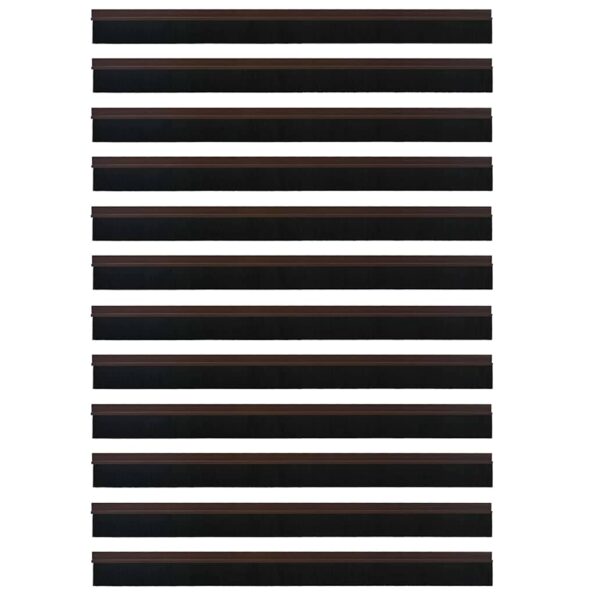 vidaXL Samolepiace tesnenia dverí s kefou 12 pcs Hnedá 100 cm – Obrázok 5