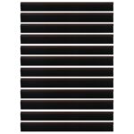 vidaXL Samolepiace tesnenia dverí s kefou 12 pcs Hnedá 100 cm – Obrázok 5