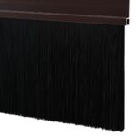 vidaXL Samolepiace tesnenia dverí s kefou 12 pcs Hnedá 100 cm – Obrázok 6