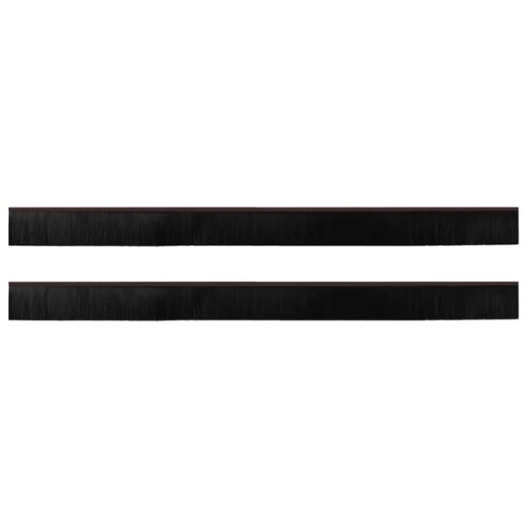 vidaXL Samolepiace tesnenia dverí s kefou 2 pcs Hnedá 100 cm – Obrázok 5