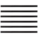 vidaXL Samolepiace tesnenia dverí s kefou 6 pcs Hnedá 100 cm – Obrázok 5