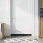 vidaXL Samolepiace tesnenia dverí s kefou 6 pcs Hnedá 100 cm