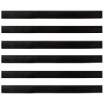 vidaXL Samolepiace tesnenia dverí s kefou 6 pcs Hnedá 100 cm – Obrázok 5