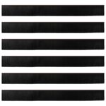 vidaXL Samolepiace tesnenia dverí s kefou 6 pcs Hnedá 100 cm – Obrázok 5