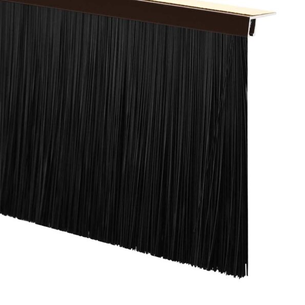 vidaXL Samolepiace tesnenia dverí s kefou 6 pcs Hnedá 100 cm – Obrázok 7