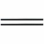 vidaXL Samolepiace tesnenia dverí s kefou 2 pcs Strieborná 100 cm – Obrázok 5