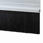 vidaXL Samolepiace tesnenia dverí s kefou 2 pcs Strieborná 100 cm – Obrázok 6