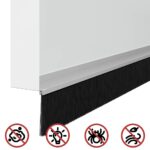 vidaXL Samolepiace tesnenia dverí s kefou 2 pcs Strieborná 100 cm – Obrázok 8