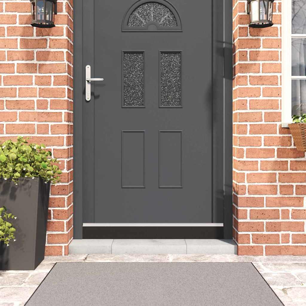 42019465_1.jpg vidaXL Samolepiace tesnenia dverí s kefou 2 pcs Strieborná 100 cm – Obrázok 1