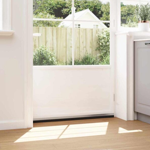 vidaXL Samolepiace tesnenia dverí s kefou 6 pcs Strieborná 100 cm – Obrázok 4