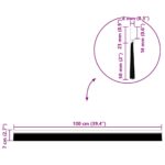 vidaXL Samolepiace tesnenia dverí s kefou 12 pcs Strieborná 100 cm – Obrázok 10