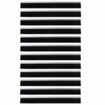 vidaXL Samolepiace tesnenia dverí s kefou 12 pcs Strieborná 100 cm – Obrázok 5