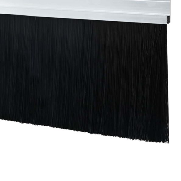 vidaXL Samolepiace tesnenia dverí s kefou 12 pcs Strieborná 100 cm – Obrázok 6