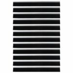 vidaXL Samolepiace tesnenia dverí s kefou 12 pcs Strieborná 100 cm – Obrázok 5