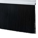 vidaXL Samolepiace tesnenia dverí s kefou 12 pcs Strieborná 100 cm – Obrázok 6