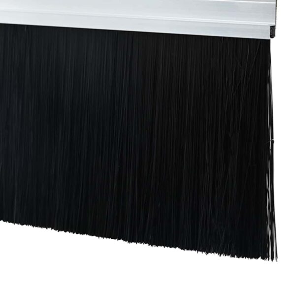 vidaXL Samolepiace tesnenia dverí s kefou 12 pcs Strieborná 100 cm – Obrázok 6