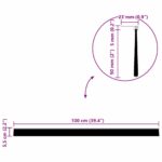 vidaXL Samolepiace tesnenia dverí s kefou 2 pcs Strieborná 100 cm – Obrázok 11