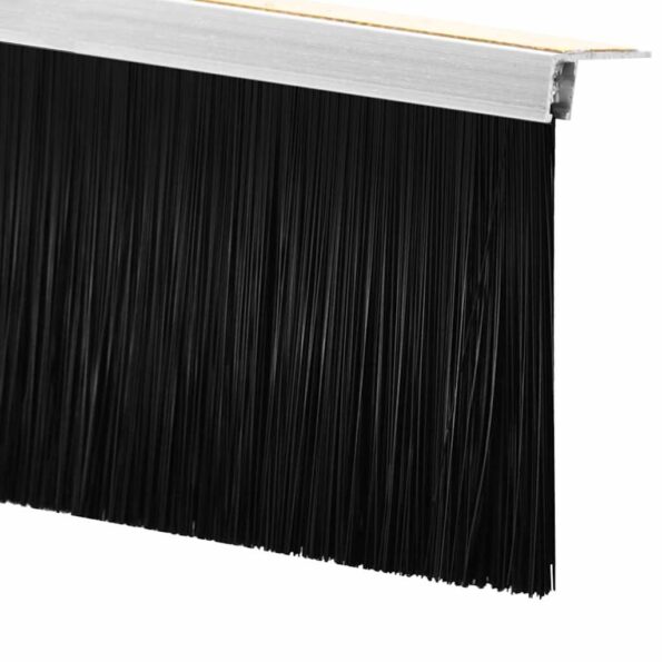 vidaXL Samolepiace tesnenia dverí s kefou 2 pcs Strieborná 100 cm – Obrázok 7