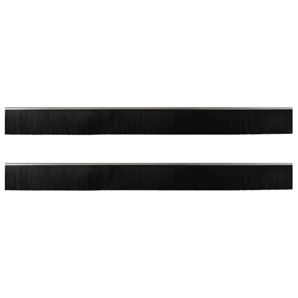 vidaXL Samolepiace tesnenia dverí s kefou 2 pcs Strieborná 100 cm – Obrázok 5