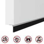 vidaXL Samolepiace tesnenia dverí s kefou 6 pcs Strieborná 100 cm – Obrázok 9