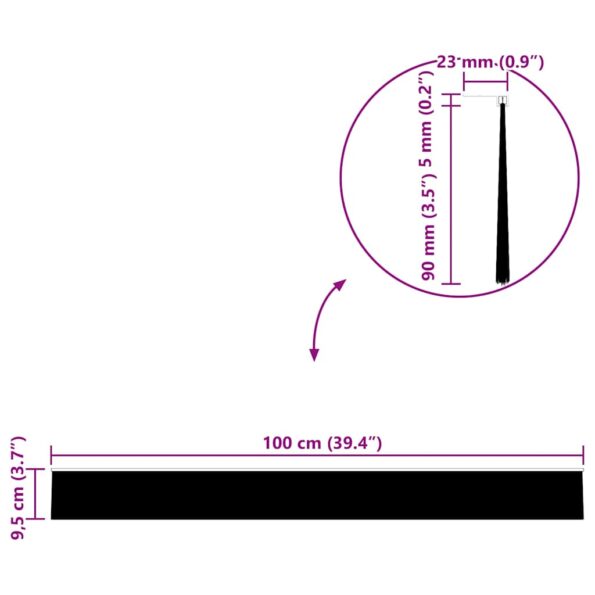 vidaXL Samolepiace tesnenia dverí s kefou 6 pcs Strieborná 100 cm – Obrázok 11