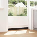 vidaXL Samolepiace tesnenia dverí s kefou 12 pcs Strieborná 100 cm – Obrázok 3