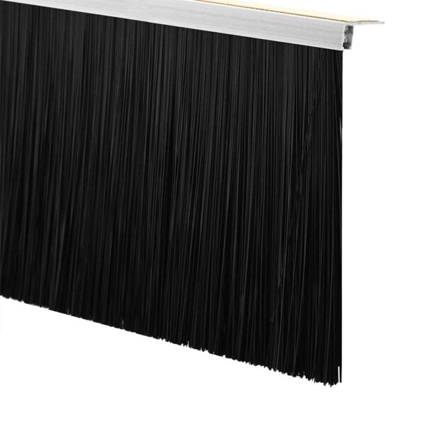 vidaXL Samolepiace tesnenia dverí s kefou 12 pcs Strieborná 100 cm – Obrázok 7