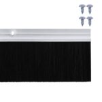 vidaXL Kefkové tesnenia na dvere s montážou na skrutky 6 pcs – Obrázok 6