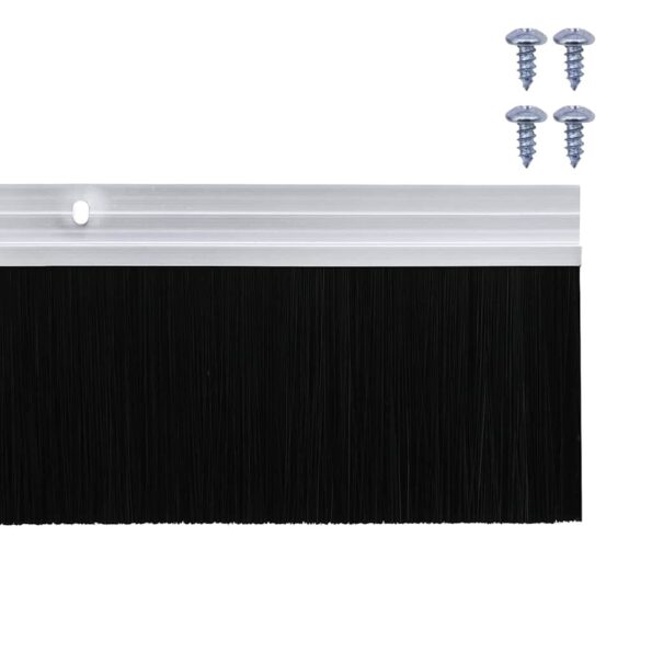 vidaXL Kefkové tesnenia na dvere s montážou na skrutky 6 pcs – Obrázok 6