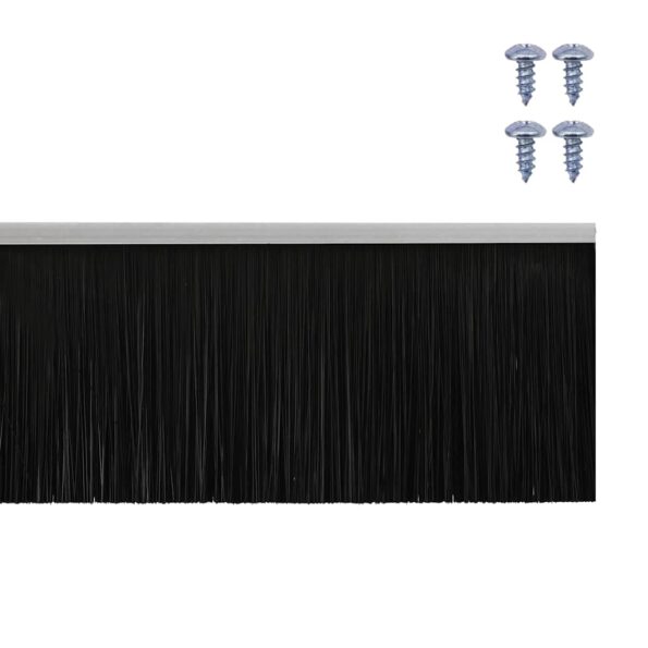 vidaXL Kefkové tesnenia na dvere s montážou na skrutky 12 pcs – Obrázok 7