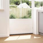 vidaXL Samolepiace tesnenia dverí s kefou 6 pcs Biela 100 cm – Obrázok 4