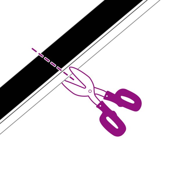 vidaXL Samolepiace tesnenia dverí s kefou 6 pcs Biela 100 cm – Obrázok 9