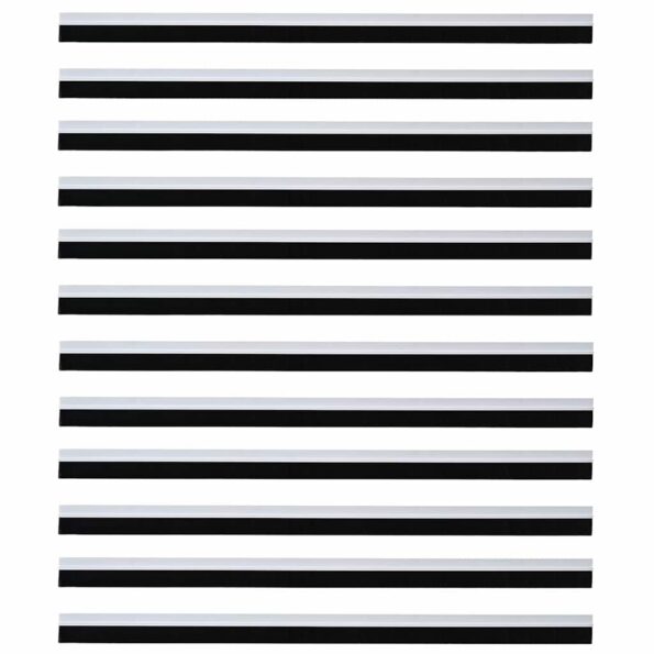 vidaXL Samolepiace tesnenia dverí s kefou 12 pcs Biela 100 cm – Obrázok 5