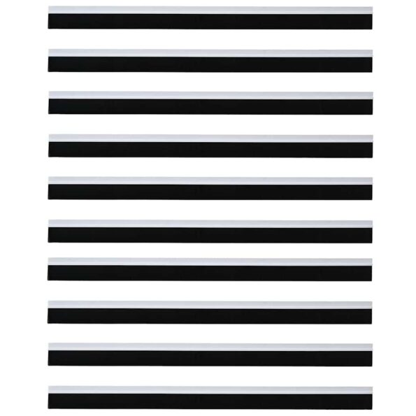 vidaXL Samolepiace tesnenia dverí s kefou 12 pcs Biela 100 cm – Obrázok 5