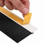 vidaXL Samolepiace tesnenia dverí s kefou 12 pcs Biela 100 cm – Obrázok 7