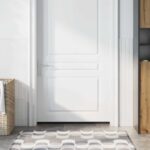 vidaXL Samolepiace tesnenia dverí s kefou 6 pcs Biela 100 cm