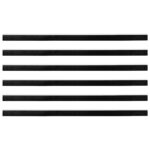 vidaXL Samolepiace tesnenia dverí s kefou 6 pcs Biela 100 cm – Obrázok 5