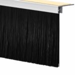 vidaXL Samolepiace tesnenia dverí s kefou 6 pcs Biela 100 cm – Obrázok 7