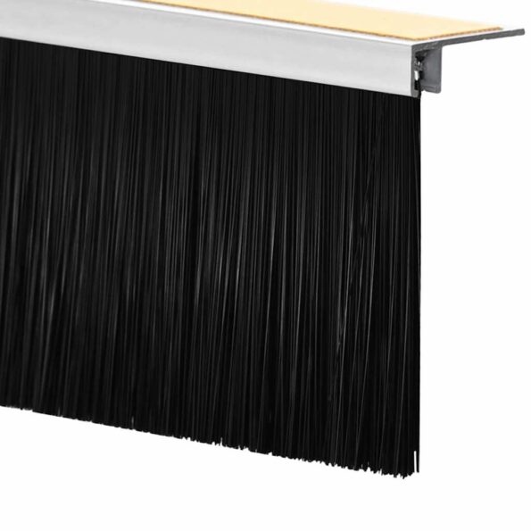 vidaXL Samolepiace tesnenia dverí s kefou 6 pcs Biela 100 cm – Obrázok 7