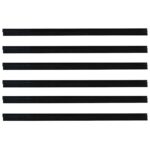 vidaXL Samolepiace tesnenia dverí s kefou 6 pcs Čierna 100 cm – Obrázok 5