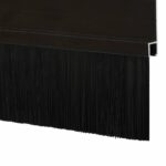 vidaXL Samolepiace tesnenia dverí s kefou 6 pcs Čierna 100 cm – Obrázok 6