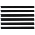 vidaXL Samolepiace tesnenia dverí s kefou 6 pcs Čierna 100 cm – Obrázok 5