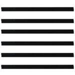 vidaXL Samolepiace tesnenia dverí s kefou 6 pcs Čierna 100 cm – Obrázok 5