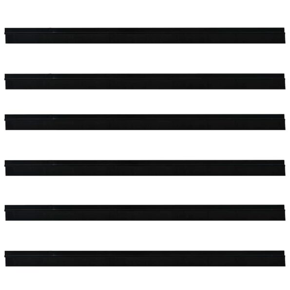 vidaXL Samolepiace tesnenia dverí s kefou 6 pcs Čierna 100 cm – Obrázok 5