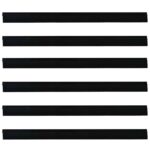 vidaXL Samolepiace tesnenia dverí s kefou 6 pcs Čierna 100 cm – Obrázok 5