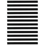 vidaXL Samolepiace tesnenia dverí s kefou 12 pcs Čierna 100 cm – Obrázok 5