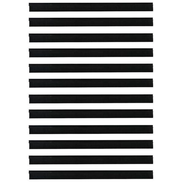 vidaXL Samolepiace tesnenia dverí s kefou 12 pcs Čierna 100 cm – Obrázok 5