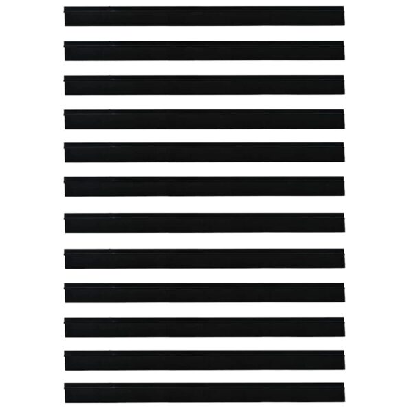 vidaXL Samolepiace tesnenia dverí s kefou 12 pcs Čierna 100 cm – Obrázok 5