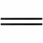 vidaXL Samolepiace tesnenia dverí s kefou 2 pcs Čierna 100 cm – Obrázok 5