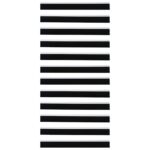 vidaXL Samolepiace tesnenia dverí s kefou 6 pcs Čierna 100 cm – Obrázok 7